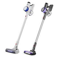 Aspirateur de voiture sans fil à aspiration sans balais à commande d'écran LED blanc portable pour usage domestique