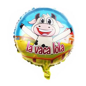 18 Inch <b>Round</b> Cow Farm Aluminum Film Cartoon Children's Toys Birthday Party <b>Balloons</b> Wholesale - Product Image 3