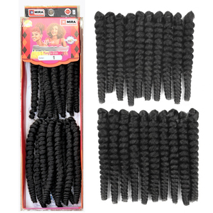 2 Paquetes de Cabello Sintético para Trenzas Afro Kinky Twist Havana Curl Pre-enlazado de 8 Pulgadas y 250g, Extensiones de Cabello para Trenzas Estilo Rizo Español - Product Image 4