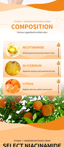 Nova Niacinamida Dark Knees Knuckles Cotovelos Axila Whitening Creme, Mulher Peças Privadas Branqueamento Creme para Pele Negra - Product Image 4