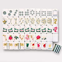 Nouvelle Collection 2026 : Tapis et Tuiles de Mahjong Américain en Acrylique Vert Personnalisé pour le Golf – Cadeaux de Divertissement et Jeux d'Échecs