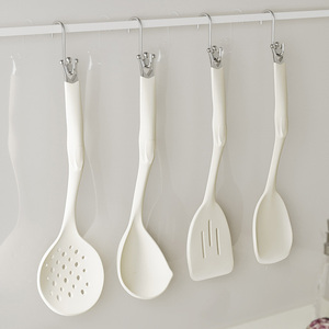 Factory <span class=keywords><strong>Outlet</strong></span> Juego de espátula de silicona Platino de 7 piezas Utensilios de <span class=keywords><strong>cocina</strong></span> completos que incluyen cuchara para saltear Resistente al calor - Product Image 4
