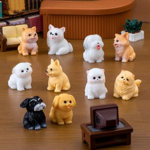 Micro paisaje divertido perros lindos <span class=keywords><strong>Schnauzer</strong></span> negro ornamento decoración de jardín accesorios coche escritorio <span class=keywords><strong>Mini</strong></span> adorno de resina (10 estilos) - Product Image 2