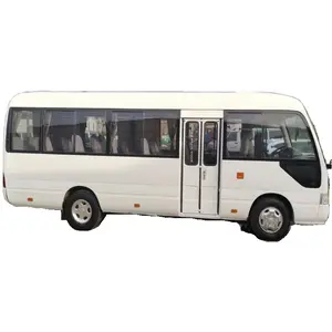 toyota coaster bus low kilometers used minibus in good condition diesel engine for school bus