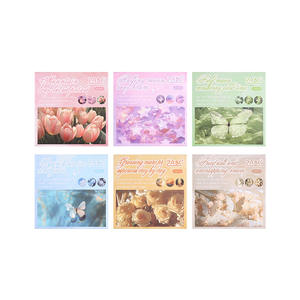 50 / Pack Autocollants pour carnet de notes, style stylo blanc flottant, autocollants créatifs en <span class=keywords><strong>film</strong></span> découpé, matériel pour carnet de notes, autocollants en papier - Product Image 5