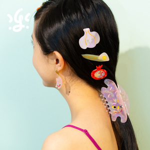 Accesorios para el Cabello del Festival del Barco Dragón Gugu, Material de Acetato, Diseño de Dibujos Animados, Set de Regalo para Niños - Product Image 1