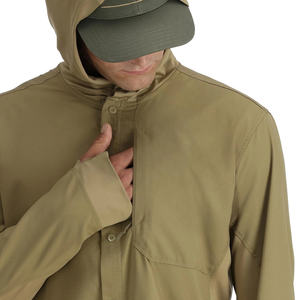 Sudadera con capucha ligera y transpirable de Guatemala con diseño divertido y protección solar SPF50, con botones y logotipo, ideal para pescar. - Product Image 4