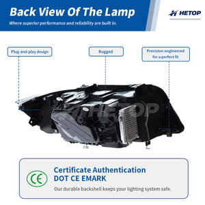 Faros Delanteros HETOP E90 2005-2012, Piezas de Auto de Doble Color, Estilo Ojo de Serpiente Láser, Faro Delantero para <span class=keywords><strong>BMW</strong></span> Serie 3 <span class=keywords><strong>320i</strong></span> 330i, Blanco y Amarillo - Product Image 5