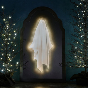 Nouveauté : Cadre photo en bois ondulé avec miroir holographique fantôme pour Halloween, décoration murale pour la maison et le magasin, ambiance effrayante - Product Image 4