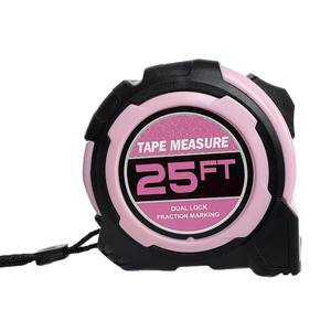 Marchandises d'usine 16FT ruban à mesurer en acier rose 5M métrique impérial épaissi résistant à l'usure 25FT ruban à mesurer ruban à mesurer domestique - Product Image 4
