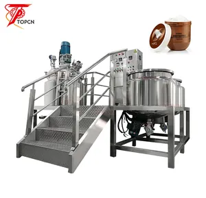 Fixed Heating Homogenizing Emulsifying Vacuum Emulsifying Machine Customized High Shear Cosmetic Cream Mixing Emulsifying Pot