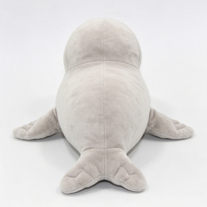 Peluche personnalisable mignonne et dodue de phoque gris, jouet en peluche doux, animal marin kawaii, oreiller à câliner, cadeau d'Halloween pour enfants - Product Image 5