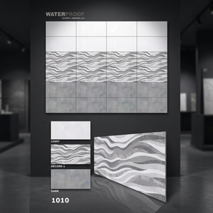 Azulejos de pared de cerámica de diseño moderno de porcelana atractiva de 300x600mm 12x24 para cocina, sala de estar, comedor, interiores, la mejor calidad - Product Image 3