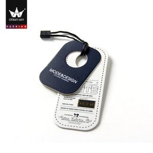 Crown Win Personalized Recycled Die Cut Coated Paper Hang Tags Commercial Identification with Optional Strings Printing Process - Product Image 3