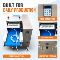 Machine à trancher la viande fraîche commerciale 2,2 kW, machine automatique pour couper les steaks de bœuf et les filets de poulet