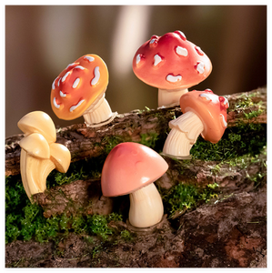 Vente en gros de grande <span class=keywords><strong>statue</strong></span> réaliste de champignon en résine figurine miniature de jardin féerique sculpture décoration de maison jouets éducatifs pour bébés - Product Image 6