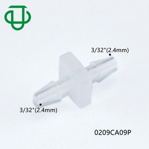 Vuông giữa 3/32 "ID Ống 2.4mm L hình dạng kết nối 2 cách barb Coupler nhựa thép gai thẳng Ống phù hợp - Product Image 2