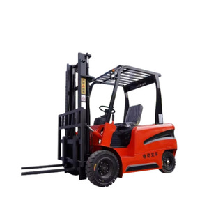 Chariot de manutention compact 2 en 1, 1 tonne, à quatre roues motrices, avec levage hydraulique au lithium et empilage complet - Product Image 5