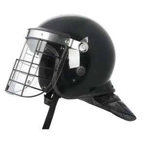 Casco protector material PE negro con visera con marco Logotipo personalizado