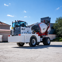 Mini bétonnière autochargeante BLT, machine portable, bétonnière sur camion 4x4 pour la construction et la route