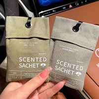 Sachet parfumé vide en coton et lin personnalisable avec logo, réutilisable, pour armoire et voiture