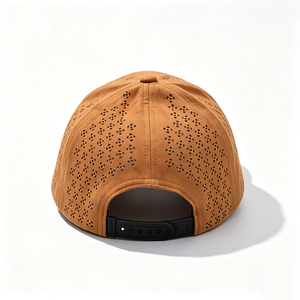 Gorra Deportiva de Béisbol Marrón de Poliéster/Algodón, Transpirable, Perforada, de 6 Paneles, Unisex, Casual para Exteriores, con Logotipo Personalizado - Product Image 2