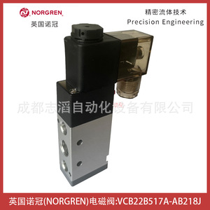 นอร์เกรนโซลินอยด์วาล์ว VCB22B517A-AB218J 2 ตำแหน่ง DC24V เกลียว G14 อากาศอัด - Product Image 2