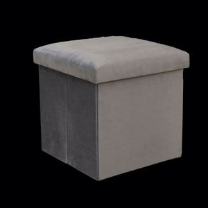 Tabouret moderne pour salon, meuble de rangement en tissu, acier inoxydable, bambou, qualité supérieure, échantillon disponible, tabourets de comptoir - Product Image 2