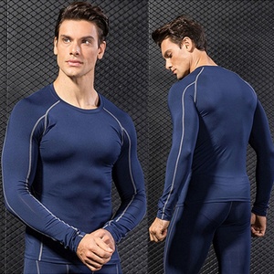 ออกแบบเสื้อแรชการ์ดคอกลมของคุณเอง พิมพ์โลโก้ตามสั่ง เสื้อแรชการ์ดแขนยาวสำหรับผู้ชาย มีสีให้เลือกหลากหลาย แบบรัดรูป - Product Image 3