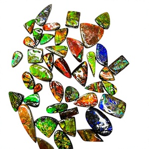 Cabujón de Ammolita 100% Natural - Tamaños y Formas Personalizables, Certificado por Terceros, MOQ Bajo de 1 Pieza para Fabricación de Joyas - Product Image 1