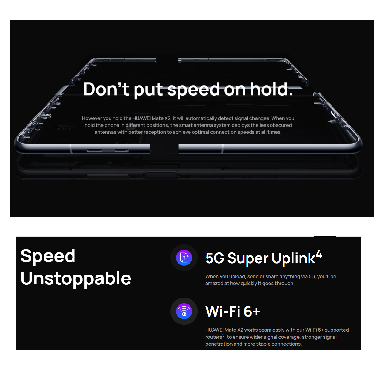 HUAWEI Mate X2 TET-AN00 256GB 初期化済み ブラック HUAWEI Mate X2