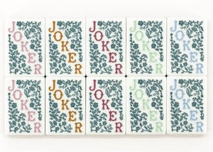 Nouvel ensemble de tuiles de mahjong américain de luxe en acrylique 160 pièces, tapis de jeu, jeu d'échecs familial, cadeaux de <span class=keywords><strong>casino</strong></span>, divertissement, 10 <span class=keywords><strong>Joker</strong></span> - Product Image 2