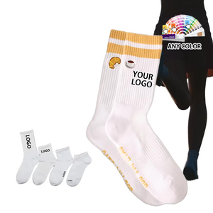 Wholesale Classic Athletic Elite Embroidery Crew Length Sports <b>Socks</b> Custom Logo High Quality - Product Image 1