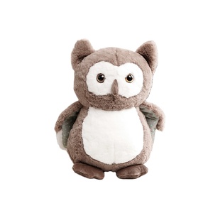 Almohada <span class=keywords><strong>de</strong></span> Peluche <span class=keywords><strong>de</strong></span> Búho <span class=keywords><strong>de</strong></span> 25 cm <span class=keywords><strong>de</strong></span> la Marca LD, Suave, Color Marrón/Café/Gris, Relleno <span class=keywords><strong>de</strong></span> Algodón PP, Bordado, Regalo - Product Image 2