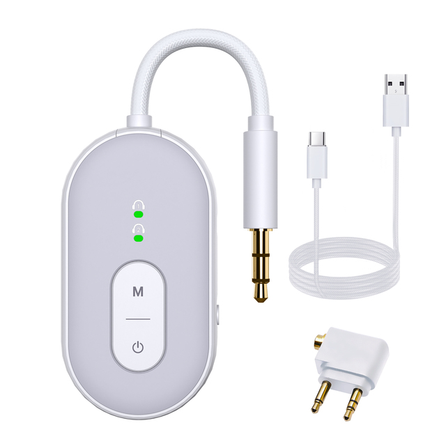 2025 Latest Models 2-in-1 Wireless Transmitter Receiver 3.5mm AUX Wireless Car Speaker for BT Audio Adapter Car Amplifier