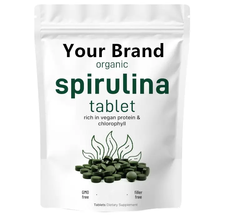 Spirulina viên nén Spirulina Chiết xuất hữu cơ Spirulina Hữu Cơ Chứng nhận với TC