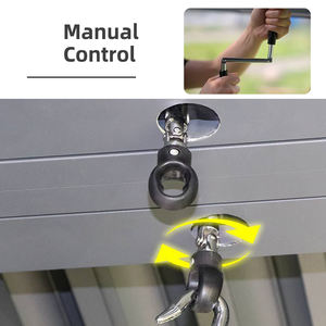 Gazebo Manual de Aluminio Económico en Oferta para <span class=keywords><strong>Estudio</strong></span> Independiente y Cocina al Aire Libre - Product Image 2