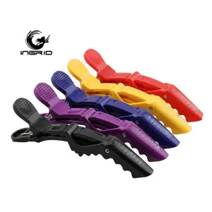 Gran oferta, pinzas de peluquería con logotipo personalizado, horquillas profesionales para el pelo, pinzas grandes para el pelo de cocodrilo - Product Image 1