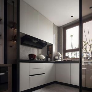 Conception de cuisine moderne, salon, meubles de cuisine, armoires, personnalisation haut de gamme avec fabricant de quincaillerie robuste - Product Image 3