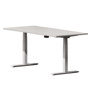 Hiện đại nhà văn phòng đồ nội thất Chiều cao có thể điều chỉnh thông minh Ergonomic trắng nhỏ điện động cơ kép máy tính nghiên cứu bảng đứng bàn - Product Image 1