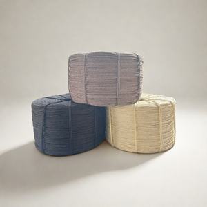 เชือกป่านเส้นใยป่านสีขาวฟอกขาวเส้นใยธรรมชาตินุ่มทนทานและยืดหยุ่นสูง - Product Image 4