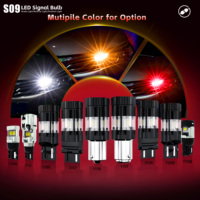 Ampoule LED LANSEKO Super CANBUS sans erreur S09 7440 T20 sans hyperflash, clignotants LED pour voiture 32W 4400LM