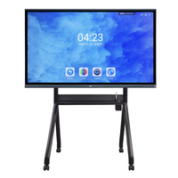 Papan Tulis Pintar LCD 4K Sentuh Inframerah 55-110 inci dengan Sistem Operasi Android & Windows dan Papan Tulis Interaktif 40 Titik