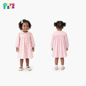 Elegante Abito da Bambina a Maniche Lunghe Rosa per Primavera, Personalizzabile e Vendita all'Ingrosso - Product Image 2