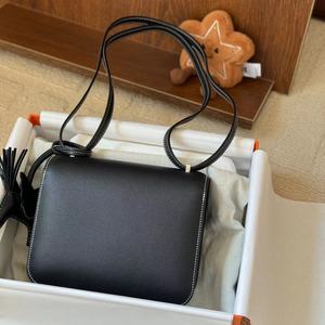 Bolso Bandolera Minimalista Artesanal, Cosido a Mano, <span class=keywords><strong>de</strong></span> Cuero Genuino, con Solapa, Tipo Sobre, para Mujer - Product Image 5