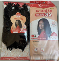 Extensions de tresses pré-étirées 6X en un seul trame, 52'' 420g, pack jumbo, résistantes à l'eau chaude, en fibre synthétique excellente