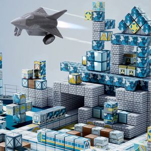 Onshine 106 Piezas Bloques <span class=keywords><strong>de</strong></span> Construcción Magnéticos <span class=keywords><strong>de</strong></span> 2 cm Tema <span class=keywords><strong>de</strong></span> Bases Militares Juguetes para Niños ASTM CE - Product Image 1