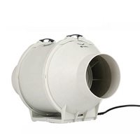 Extracteur d'air centrifuge à deux vitesses personnalisable de 8 pouces DC/AC ventilateur de conduit de flux de mélange silencieux tente de culture d'humidité ventilateur d'extraction en ligne