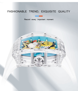 Montre mécanique automatique de nouvelle conception, verre saphir transparent, montre-bracelet mécanique de luxe étanche, OEM personnalisé L - Product Image 6