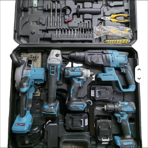 Professional 21V 5 in 1 Angle Hammer Power Wrench Drill <b>Tool</b> Kit Cordless Set PL-5 High Torque 350N.m for Fastening T - Product Image 1